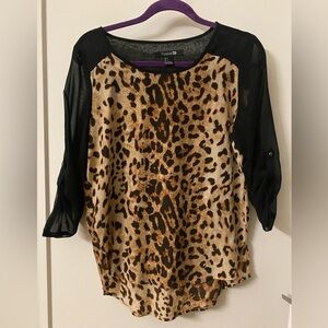 Forever 21 Cheetah Print Blouse
